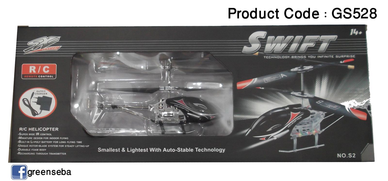 swift infrared control helicopter